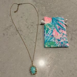 Lilly Pulitzer Coraline Necklace Turquoise